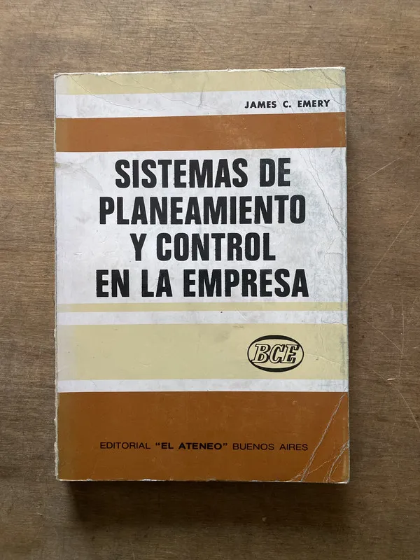 Tapa de Sistemas de Planeamiento y Control en la - Emery (3s1)