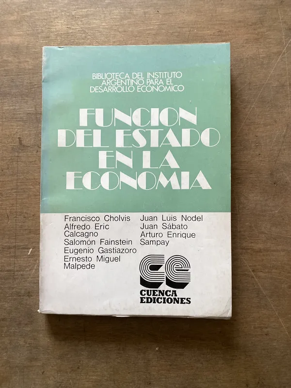 Tapa de Funcion del Estado en la Economia - Cholvis (3s1)