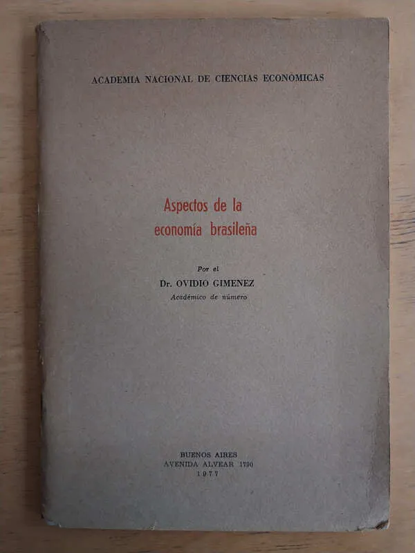 Gimenez, Ovidio - Aspectos De La Economia Brasileña (j4)