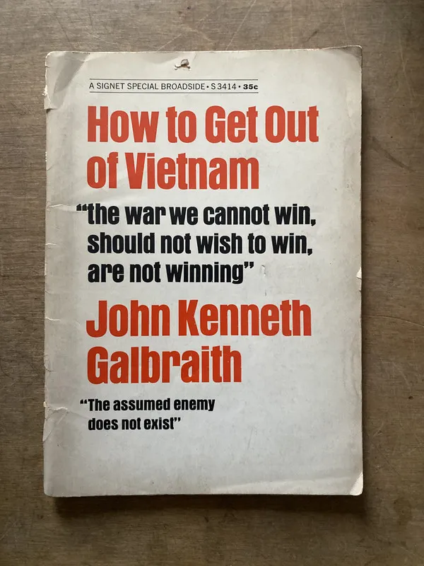 Tapa de How to Get Out of Vietnam - Galbraith John Kenneth (3s2)
