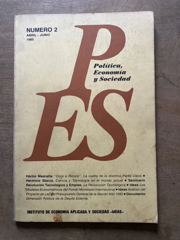 Tapa de PES - Politica Economia y Sociedad - (3s2)