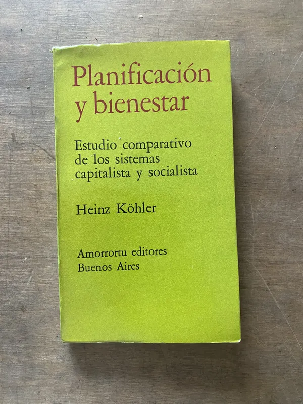 Tapa de Planificacion y bienestar - Kohler Heinz (3s3)