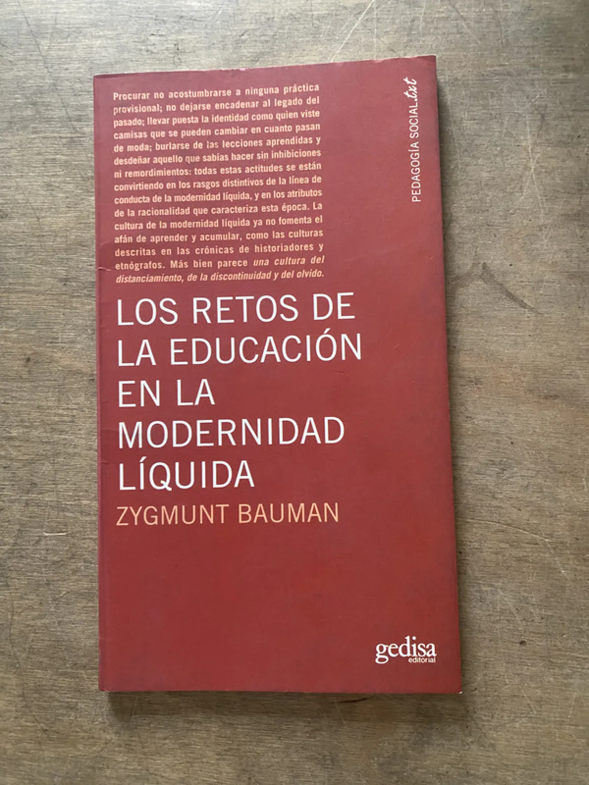 Los retos de la educacion en la modernidad - Bauman (3s5)