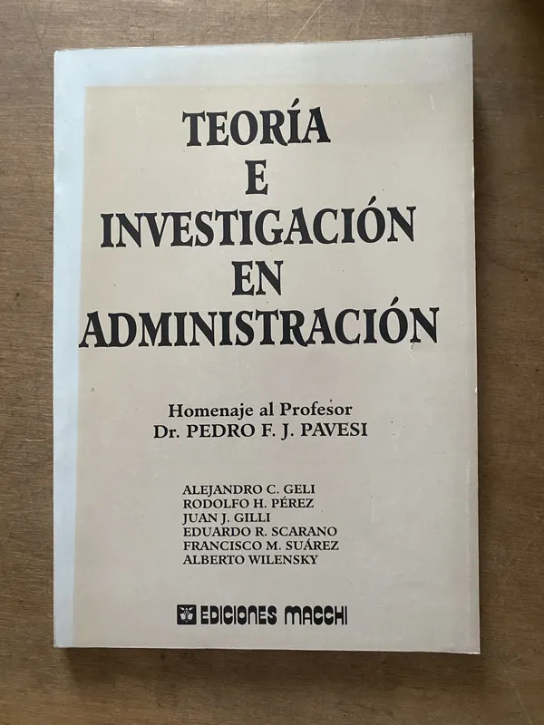Teoria e Investigacion en Administracion - Geli (3s5)