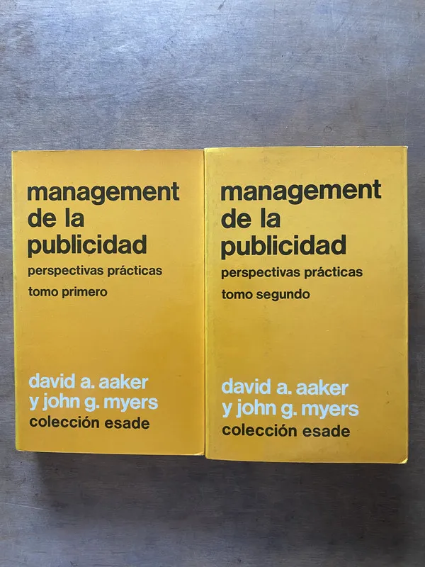 Management de la publicidad - Aaker; Myers (3s4)