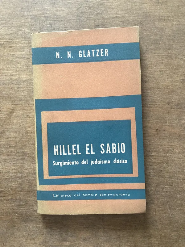 Hillel el Sabio - Glatzer N N (3s5)