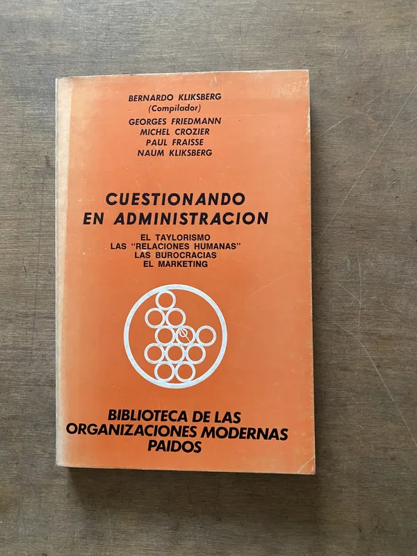 Cuestionando en Administracion - Kliksberg (3s6)
