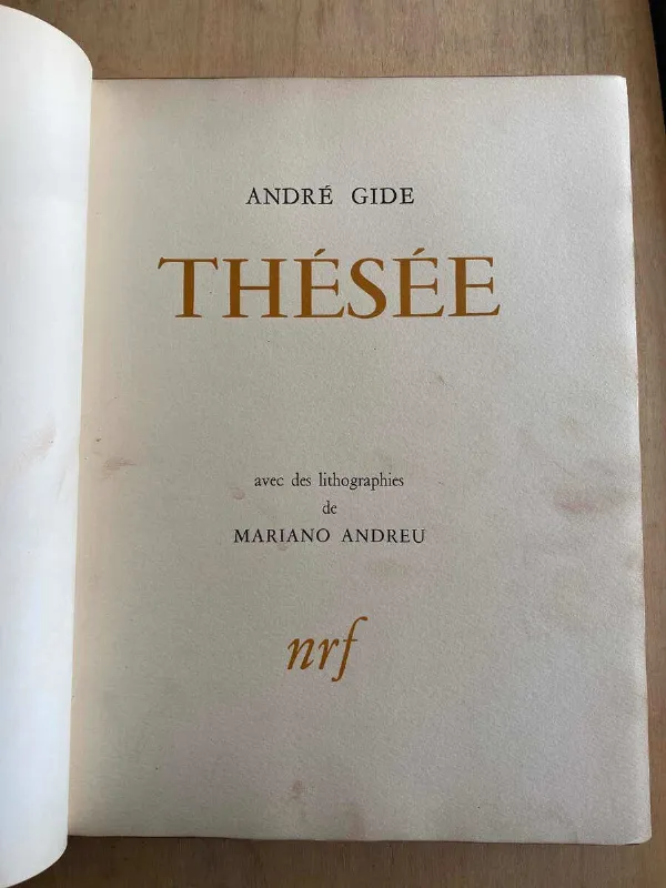 Thesee - Gide, Andre (X6)