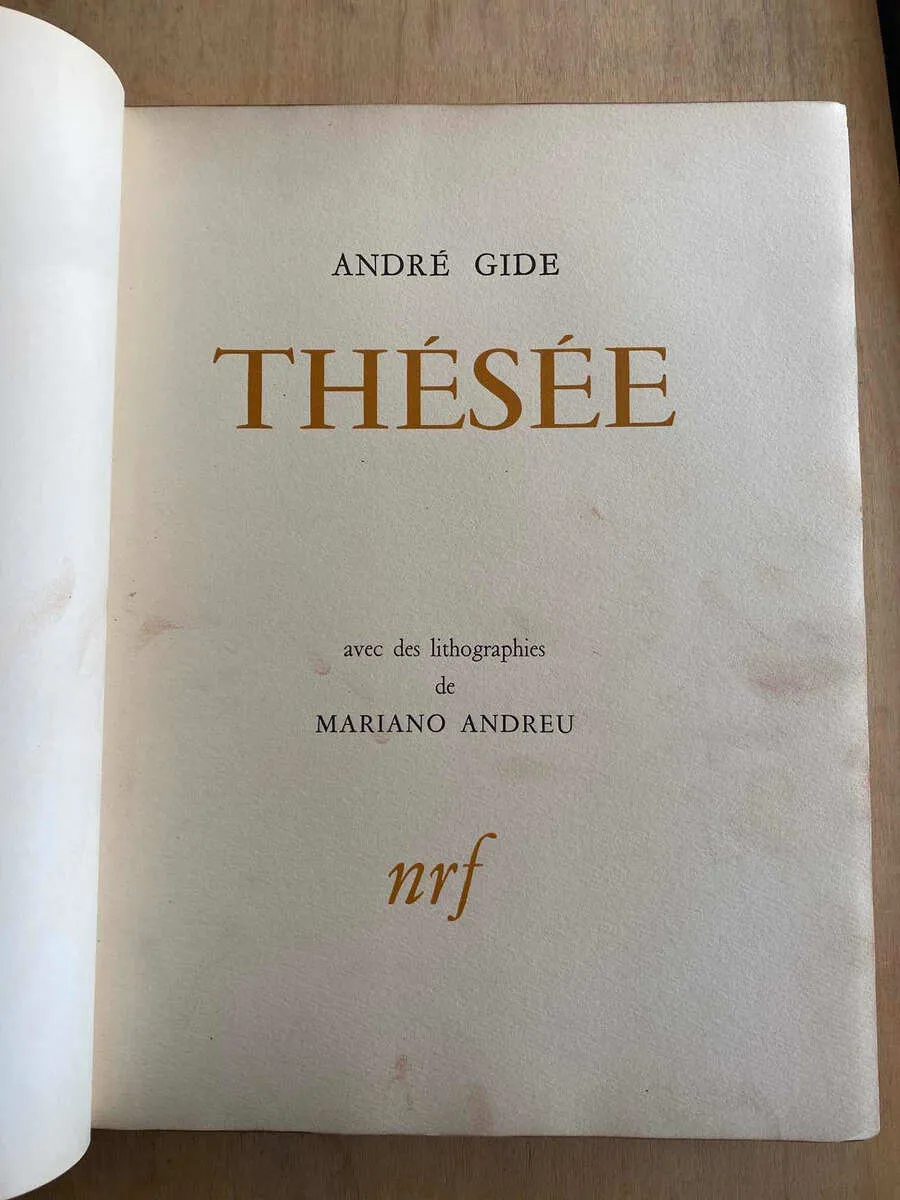 Thesee - Gide, Andre (X6)