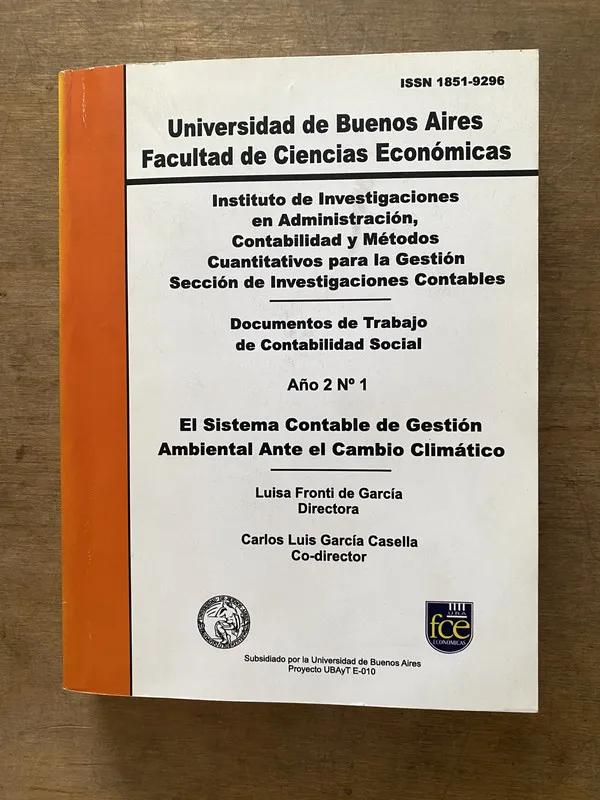 El Sistema Contable de Gestion Ambiental Ante - Fronti (3v1
