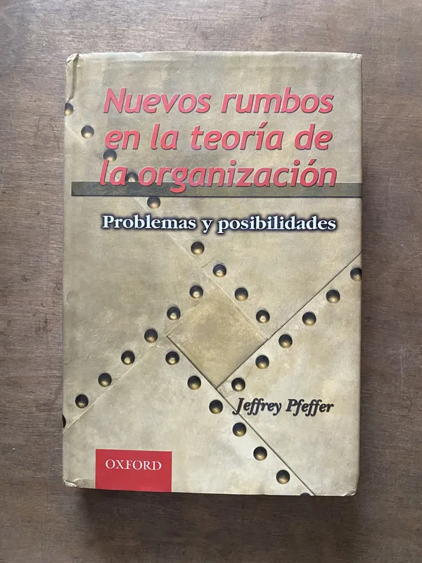 Nuevos rumbos en la teoria de la - Pfeffer (3v3)
