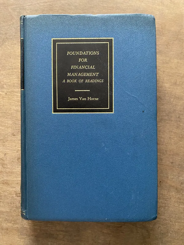 Foundations for Financial Management - Van Horne James (3v6