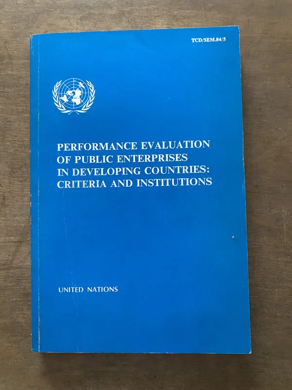 Performance Evaluation of Public Enterprises in Develo (3v7