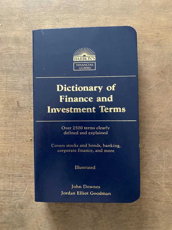 Dictionary of Finance and Investment Terms - Downes (3v7)