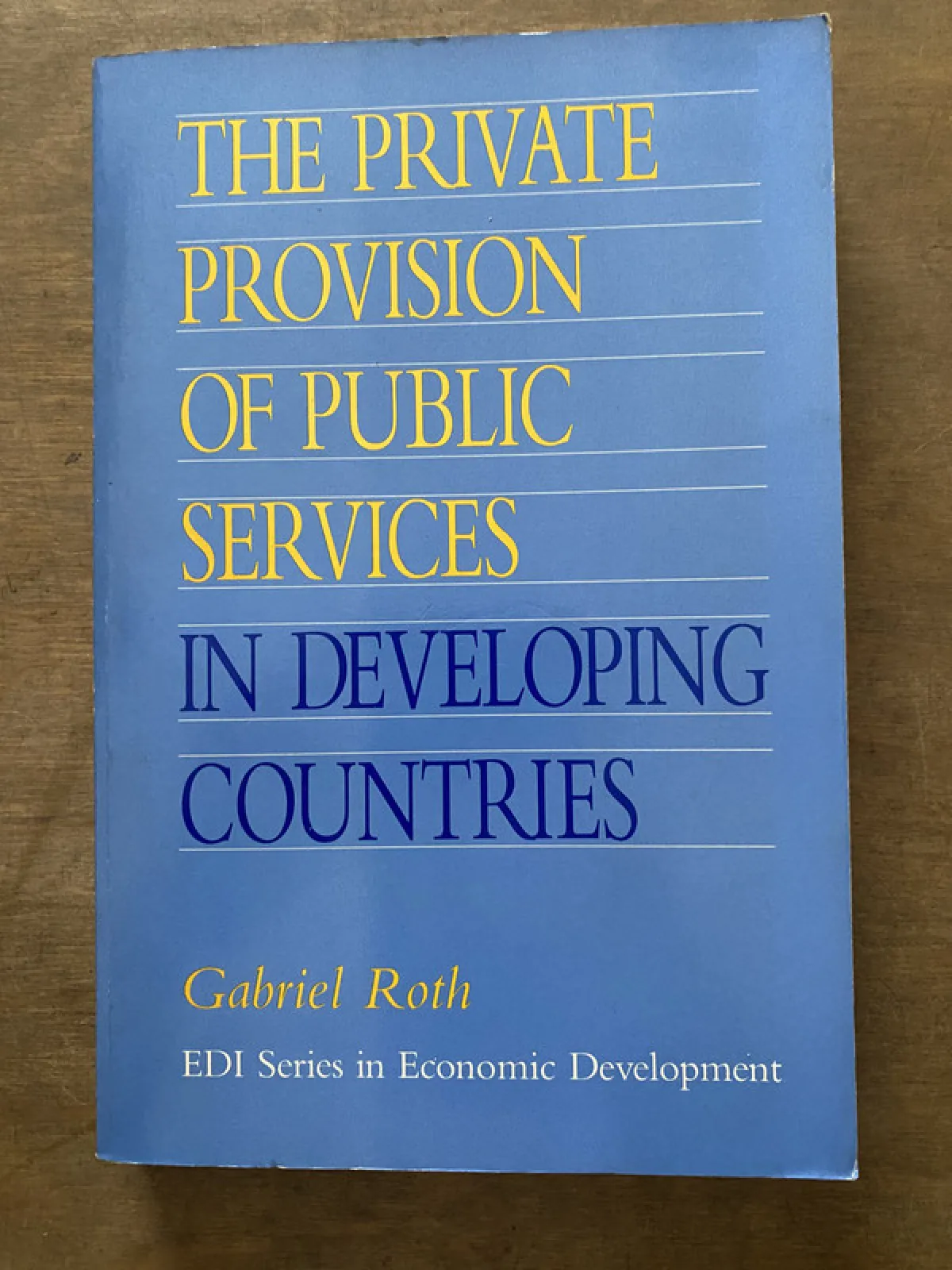 The Private Provision of Public Services in - Roth (3v7)
