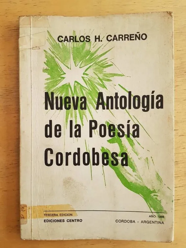 Tapa de Nueva Antologia De La Poesia Cordobesa- Carreño, Carlos (k4)