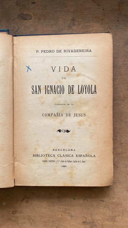 Vida De San Ignacion De Loyola- De Rivadeneira (gg6)