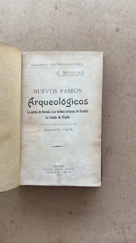 Nuevos Paseos Arqueologicos - Boissier, G. (dd2)
