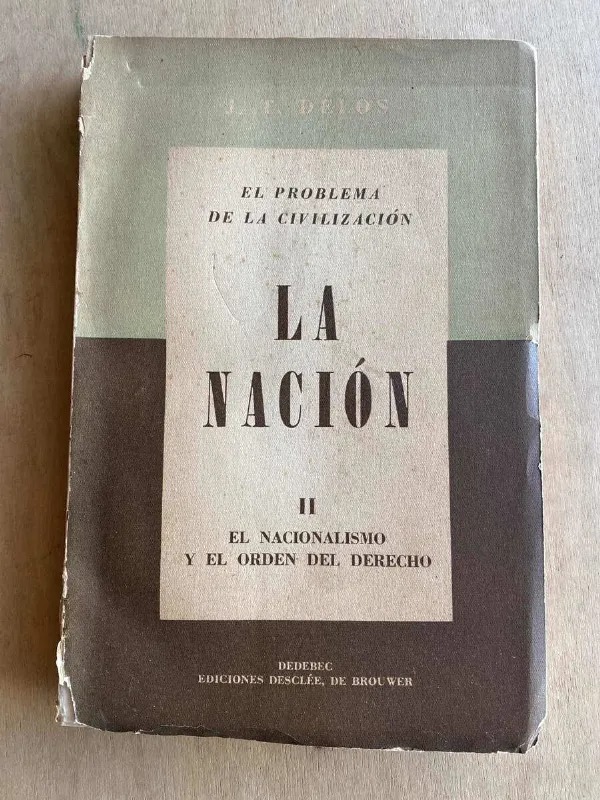 Tapa de El Problema De La Civilizacion. La Nacion - Delos, J.t. (a5)