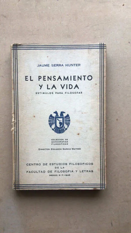 El Pensamiento Y La Vida, Estimulos Para- Serra Hunter (n3)