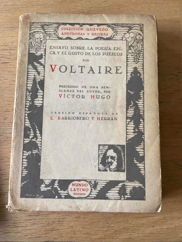 Ensayo Sobre La Poesia Epica Y El Gusto De Los- Voltaire (R5