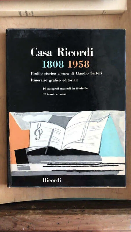 Casa Ricordi Profilo Storico A Cura Di Claudio Sartori (cc7)