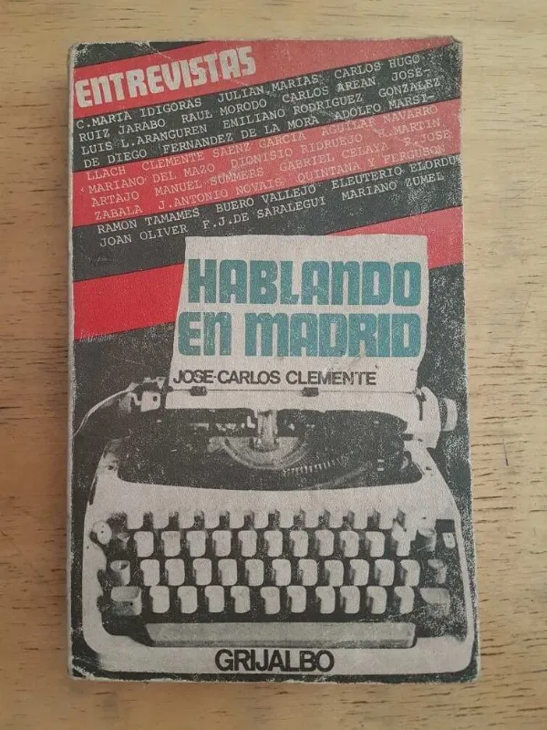 Tapa de Hablando En Madrid - Clemente, Jose Carlos (k4)