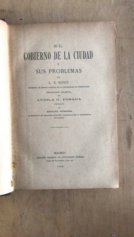 El Gobierno De La Ciudad Y Sus Problemas - Rowe, (B1)