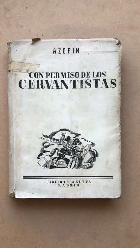 Tapa de Con Permiso De Los Cervantistas - Azorin (aa4)