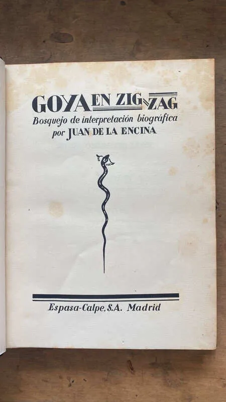 Goya En Zigzag - De La Encina, Juan (HH5)
