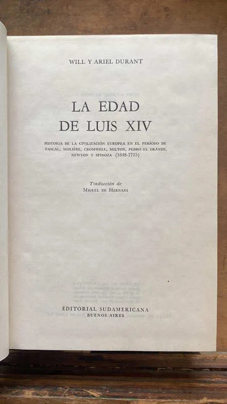 La Edad De Luis Xiv - Durant, Will (hh3)