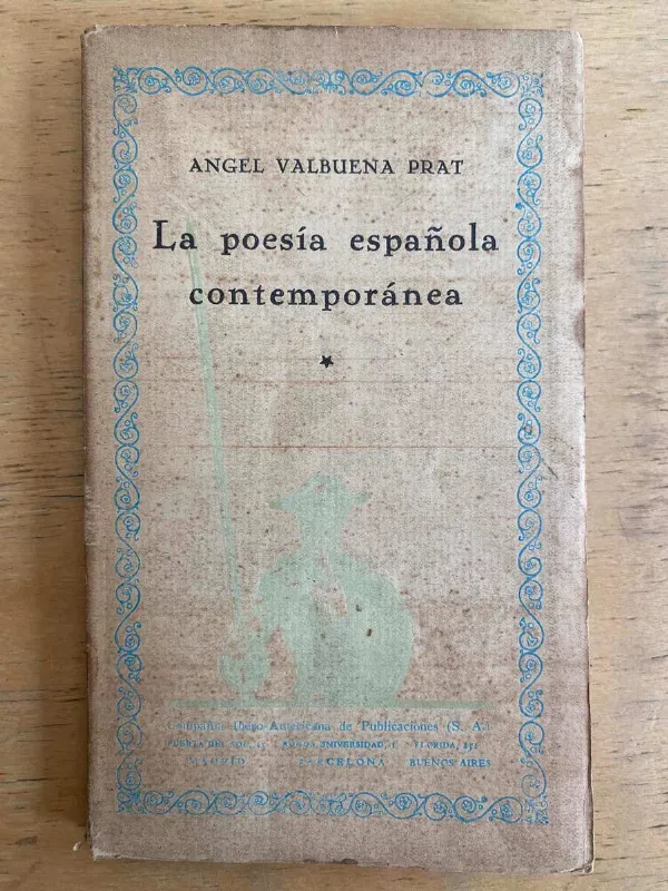 La Poesia Española Contemporanea - Valbuena Prat, Angel (g2)