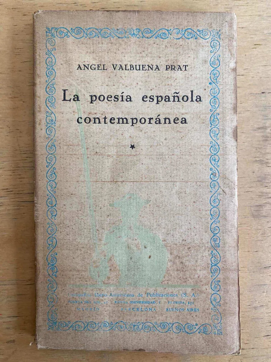 La Poesia Española Contemporanea - Valbuena Prat, Angel (g2)