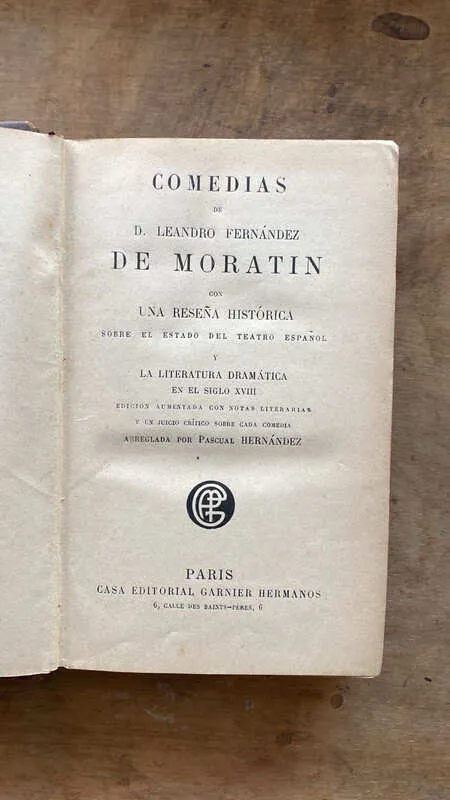 Comedias - Moratin, (i4)