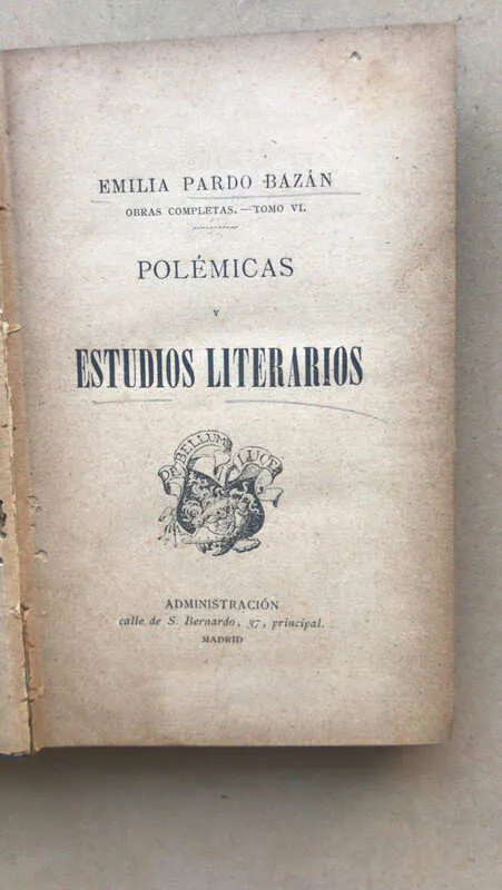 Polemicas Y Estudios Literarios - Pardo Bazan, Emilia (t6)
