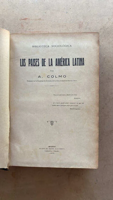 Los Paises De America Latina - Colmo, A. (u3)