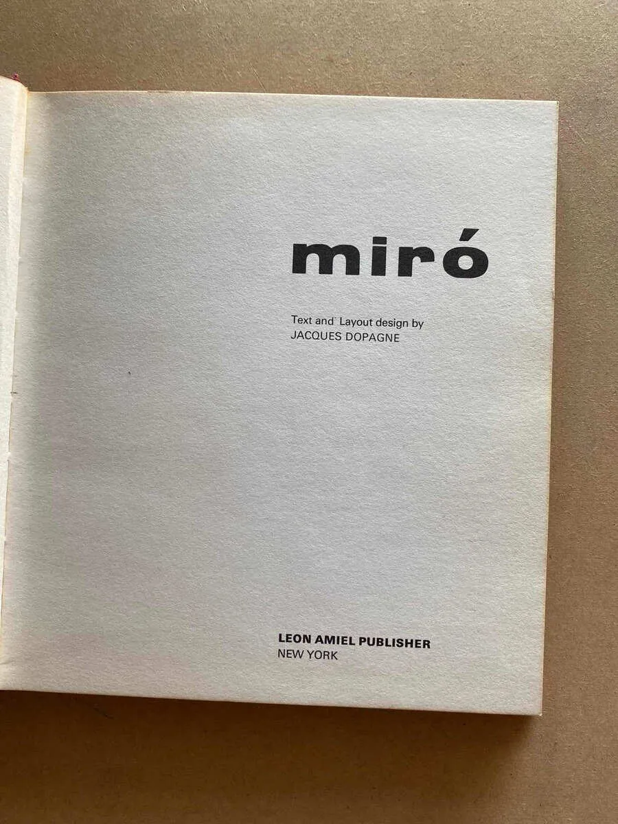 Miro - Dopagne, Jacques (D6)