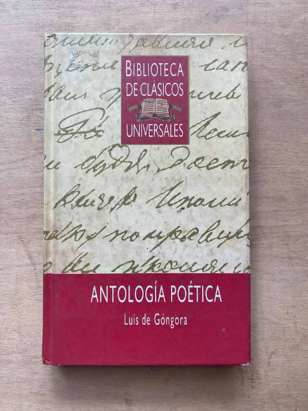 Tapa de Antologia Poetica - De Gongora, Luis (u1)