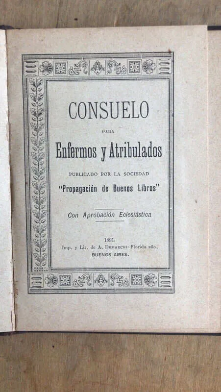 Consuelo Para Enfermos Y Atribulados (dd5)