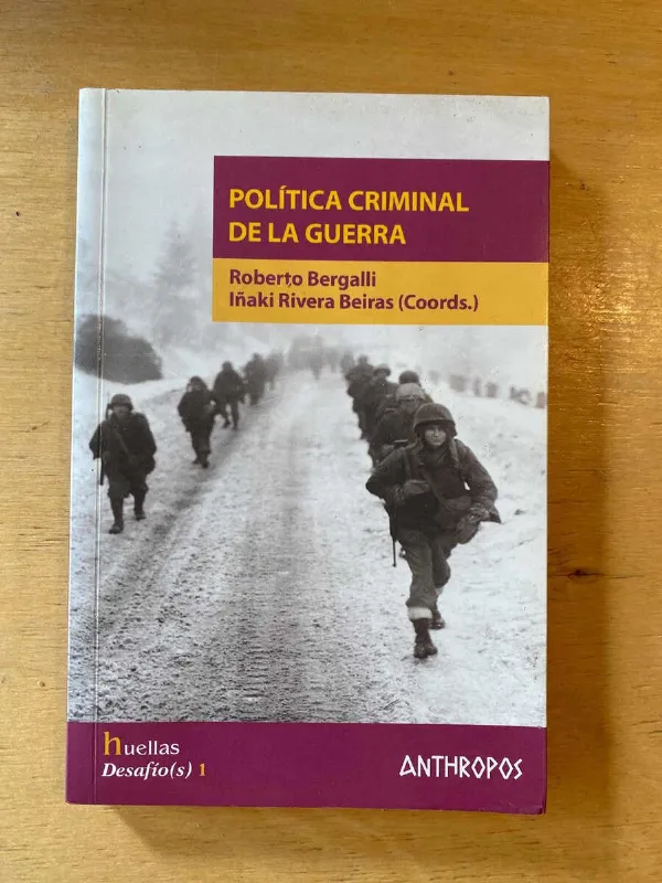 Tapa de Politica Criminal De La Guerra- Bergalli; Rivera Beiras (C4)