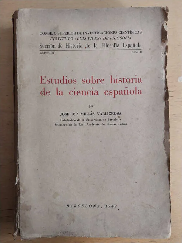 Estudios Sobre Historia De La Ciencia- Millas Villacrosa (v4