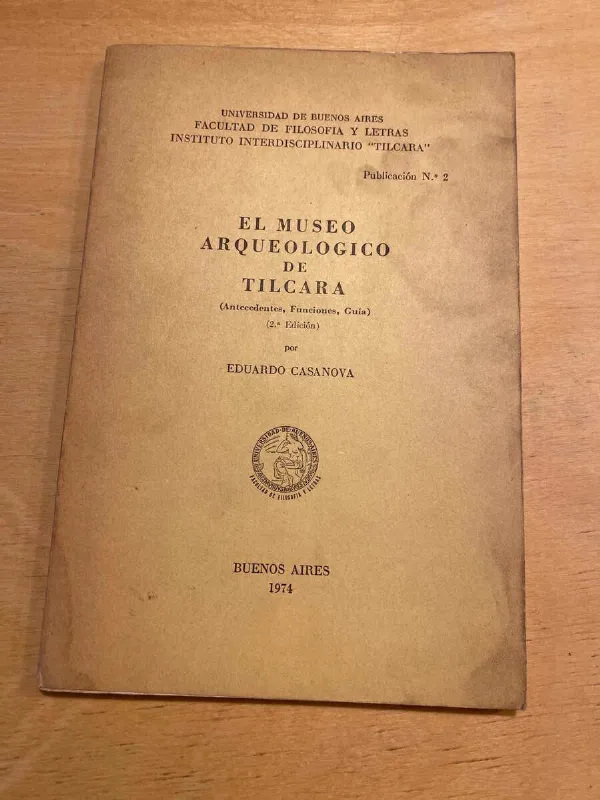Tapa de El Museo Arqueologico De Tilcara - Casanova, E.(o2)