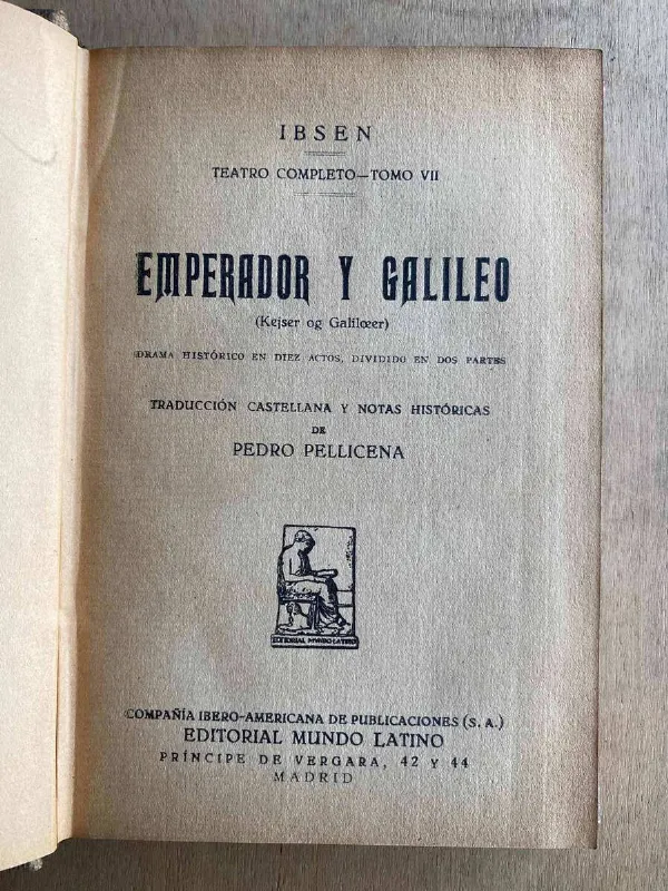 Emperador Y Galileo - Ibsen, E. (a5)