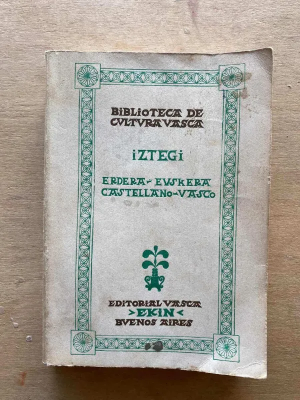 Erdera - Euskera. Castellano - Vasco - Iztegi (u3)