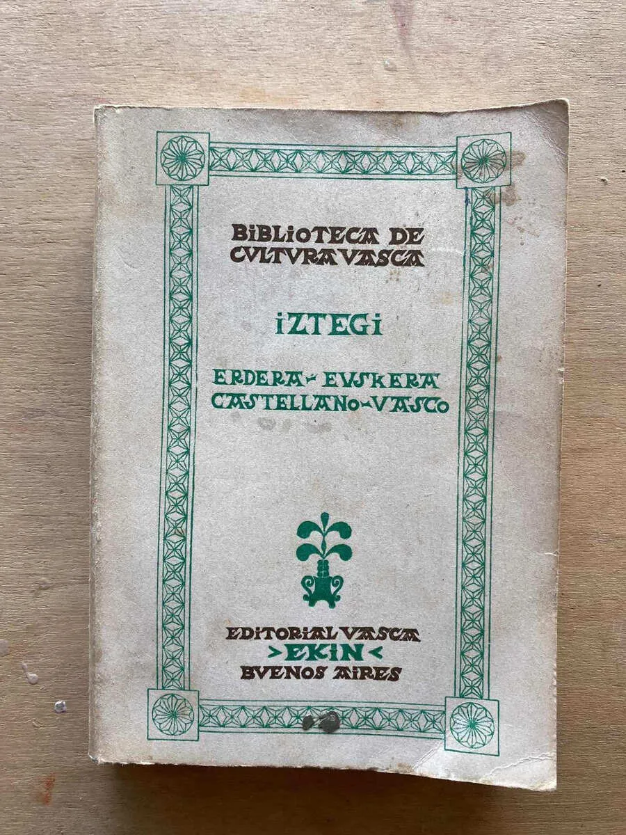 Erdera - Euskera. Castellano - Vasco - Iztegi (u3)