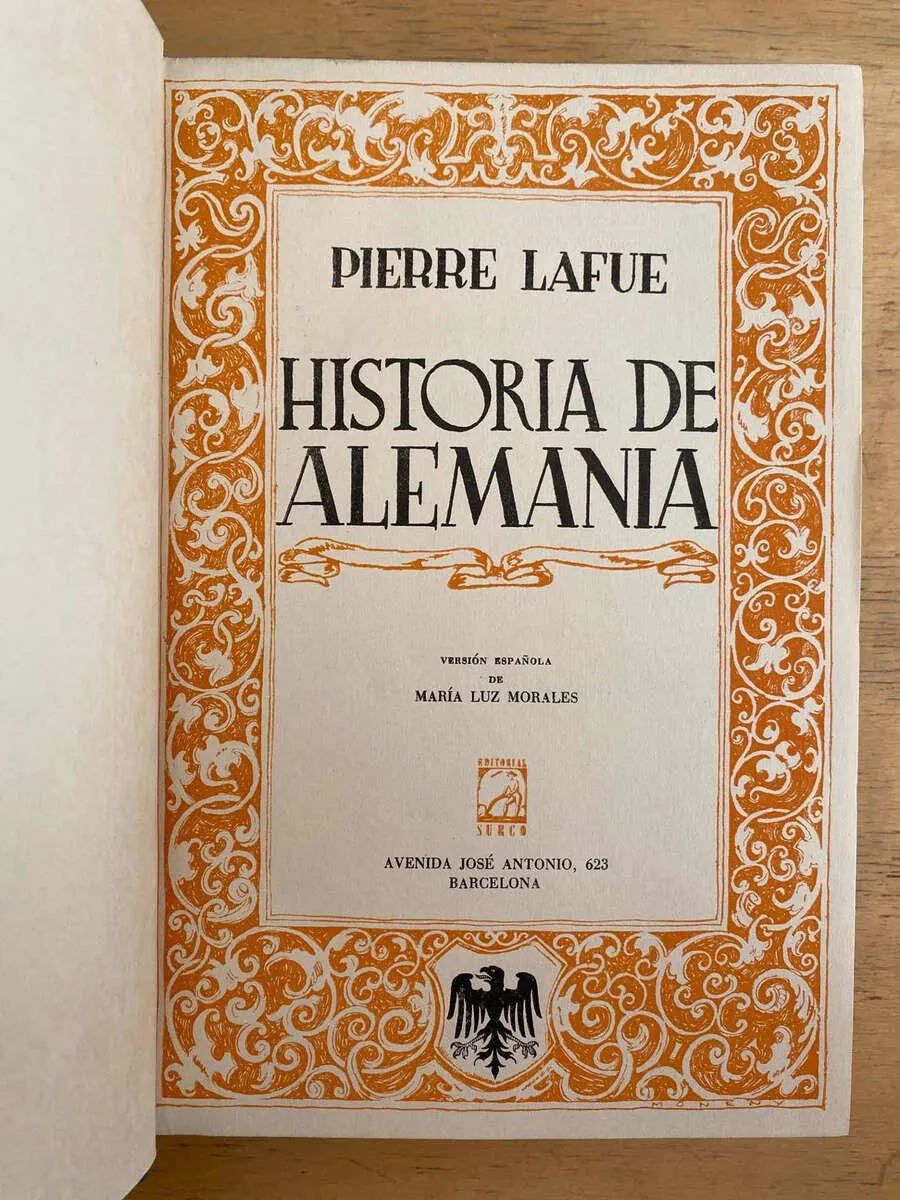 Historia De Alemania - Lafue, Pierre (h6)
