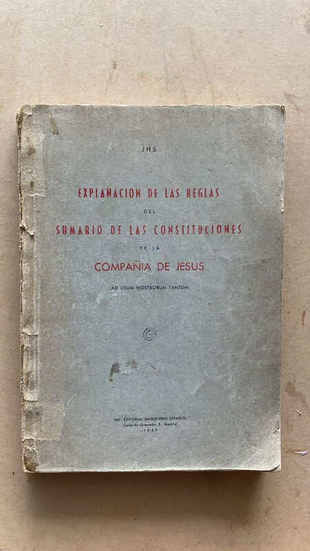 Explanacion De Las Reglas Del Sumario Compañia De Jesus(aa4)