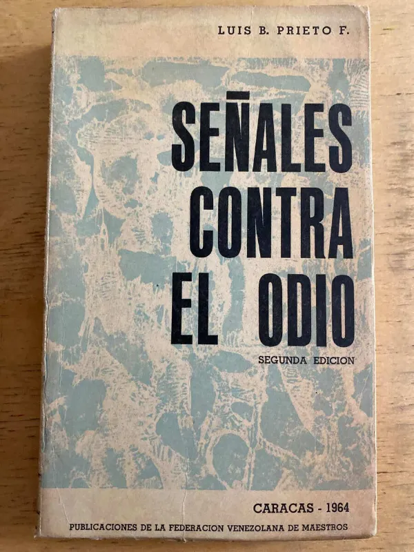 Tapa de Señales Contra El Odio - Prieto, Luis (h3)