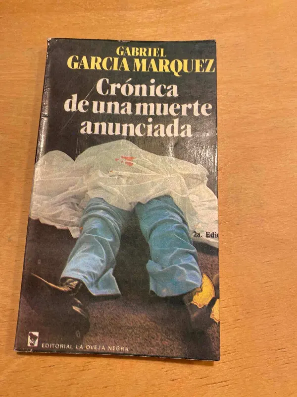 Tapa de Cronica De Una Muerte Anunciada - Garcia Marquez (o2)