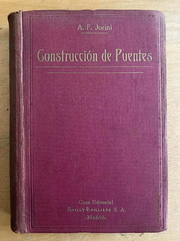 Tapa de Teoria Y Practica De La Construccion De Puentes- Jorini (G4)